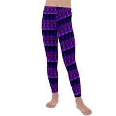 Violet Retro Kids  Lightweight Velour Leggings by Sparkle