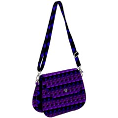 Violet Retro Saddle Handbag