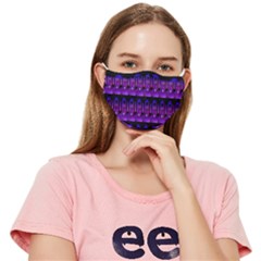 Violet Retro Fitted Cloth Face Mask (adult)