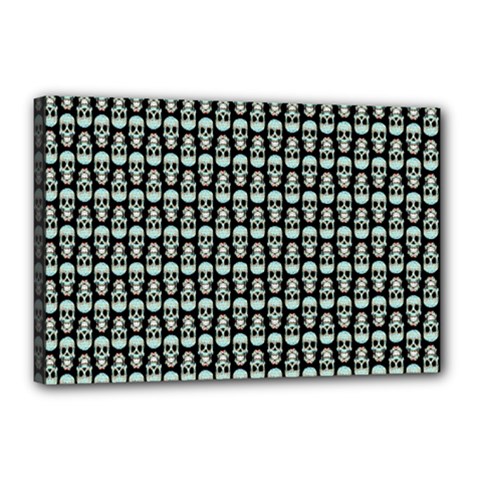 Skull Pattern Canvas 18  X 12  (stretched) by Sparkle