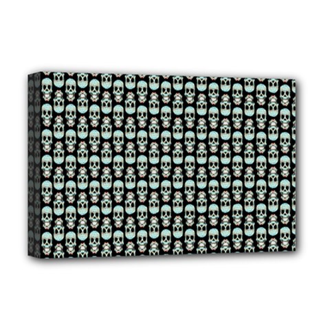 Skull Pattern Deluxe Canvas 18  X 12  (stretched) by Sparkle