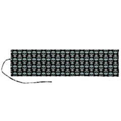 Skull Pattern Roll Up Canvas Pencil Holder (l) by Sparkle