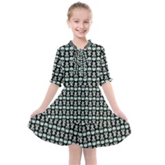 Skull Pattern Kids  All Frills Chiffon Dress by Sparkle