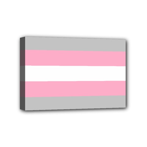 Demigirl Pride Flag Lgbtq Mini Canvas 6  X 4  (stretched) by lgbtnation