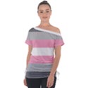 Demigirl Pride Flag LGBTQ Tie-Up Tee View1