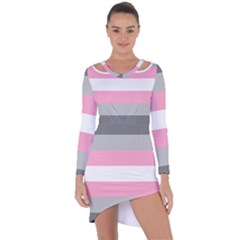 Demigirl Pride Flag Lgbtq Asymmetric Cut-out Shift Dress by lgbtnation