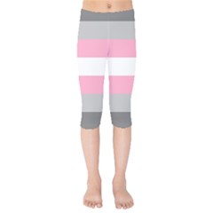 Demigirl Pride Flag Lgbtq Kids  Capri Leggings  by lgbtnation