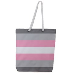 Demigirl Pride Flag Lgbtq Full Print Rope Handle Tote (large) by lgbtnation