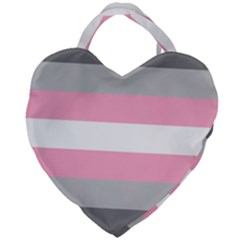 Demigirl Pride Flag Lgbtq Giant Heart Shaped Tote by lgbtnation