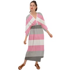 Demigirl Pride Flag Lgbtq Grecian Style  Maxi Dress by lgbtnation