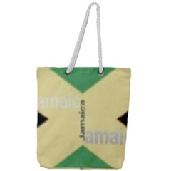 Jamaica, Jamaica  Full Print Rope Handle Tote (large) by Janetaudreywilson