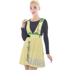 Jamaica, Jamaica  Plunge Pinafore Velour Dress by Janetaudreywilson