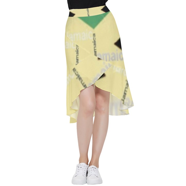 Jamaica, Jamaica  Frill Hi Low Chiffon Skirt