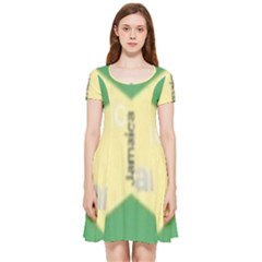 Jamaica, Jamaica  Inside Out Cap Sleeve Dress