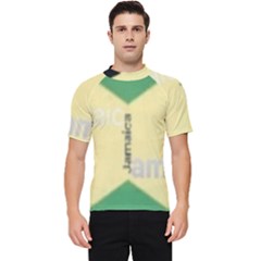 Jamaica, Jamaica  Men s Short Sleeve Rash Guard