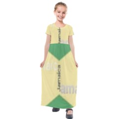 Jamaica, Jamaica  Kids  Short Sleeve Maxi Dress by Janetaudreywilson