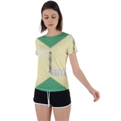 Jamaica, Jamaica  Back Circle Cutout Sports Tee by Janetaudreywilson