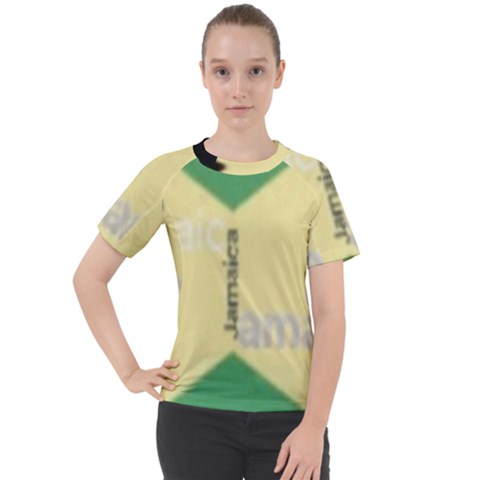 Jamaica, Jamaica  Women s Sport Raglan Tee by Janetaudreywilson