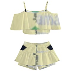 Jamaica, Jamaica  Kids  Off Shoulder Skirt Bikini by Janetaudreywilson