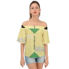 Jamaica, Jamaica  Off Shoulder Short Sleeve Top