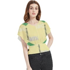 Jamaica, Jamaica  Butterfly Chiffon Blouse