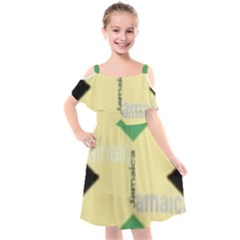 Jamaica, Jamaica  Kids  Cut Out Shoulders Chiffon Dress by Janetaudreywilson