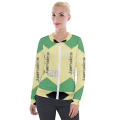 Jamaica, Jamaica  Velvet Zip Up Jacket by Janetaudreywilson