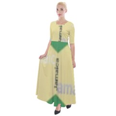 Jamaica, Jamaica  Half Sleeves Maxi Dress by Janetaudreywilson