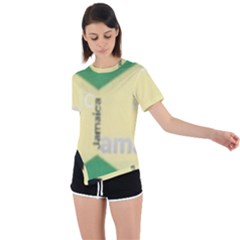 Jamaica, Jamaica  Asymmetrical Short Sleeve Sports Tee by Janetaudreywilson