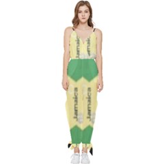 Jamaica, Jamaica  Sleeveless Tie Ankle Jumpsuit