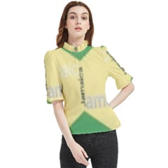 Jamaica, Jamaica  Frill Neck Blouse