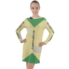 Jamaica, Jamaica  Long Sleeve Hoodie Dress by Janetaudreywilson