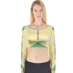 Jamaica, Jamaica  Long Sleeve Crop Top by Janetaudreywilson