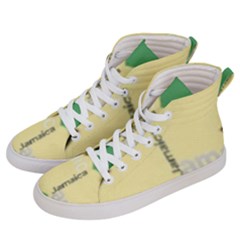 Jamaica, Jamaica  Women s Hi-top Skate Sneakers by Janetaudreywilson