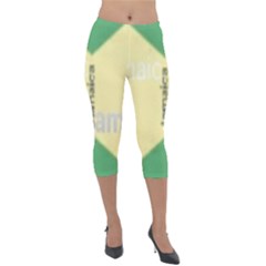 Jamaica, Jamaica  Lightweight Velour Capri Leggings  by Janetaudreywilson