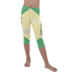 Jamaica, Jamaica  Kids  Lightweight Velour Capri Leggings  by Janetaudreywilson