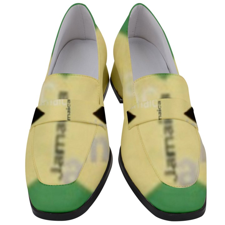 Jamaica, Jamaica  Women s Chunky Heel Loafers