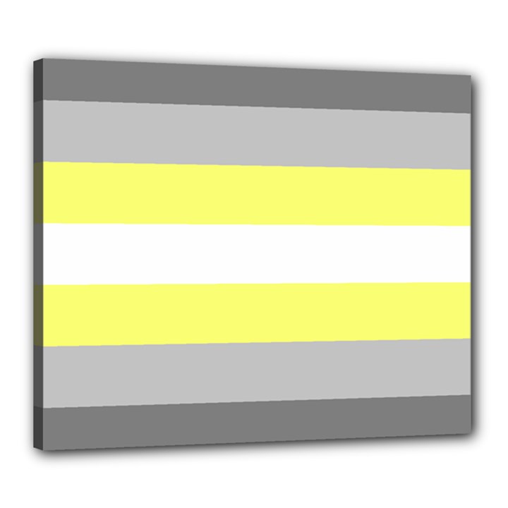 Deminonbinary Pride Flag LGBTQ Canvas 24  x 20  (Stretched)