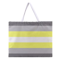 Deminonbinary Pride Flag Lgbtq Zipper Large Tote Bag by lgbtnation