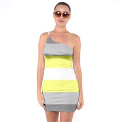 Deminonbinary Pride Flag Lgbtq One Soulder Bodycon Dress by lgbtnation