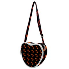 Kawaii Pumpkin Black Heart Shoulder Bag by vintage2030