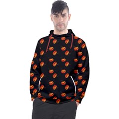 Kawaii Pumpkin Black Men s Pullover Hoodie