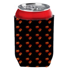 Kawaii Pumpkin Black Can Holder by vintage2030