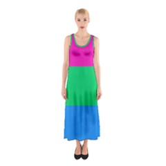 Polysexual Pride Flag Lgbtq Sleeveless Maxi Dress by lgbtnation