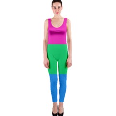 Polysexual Pride Flag Lgbtq One Piece Catsuit by lgbtnation