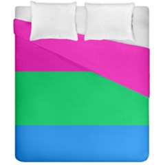 Polysexual Pride Flag Lgbtq Duvet Cover Double Side (california King Size) by lgbtnation