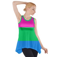 Polysexual Pride Flag Lgbtq Side Drop Tank Tunic by lgbtnation