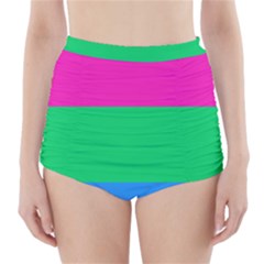 Polysexual Pride Flag Lgbtq High-waisted Bikini Bottoms by lgbtnation