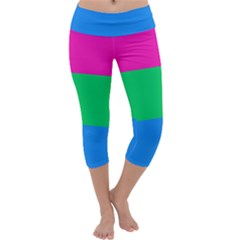 Polysexual Pride Flag Lgbtq Capri Yoga Leggings by lgbtnation