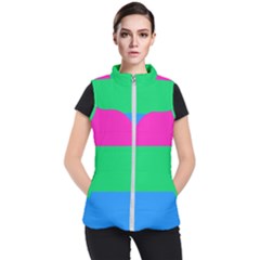 Polysexual Pride Flag Lgbtq Women s Puffer Vest by lgbtnation